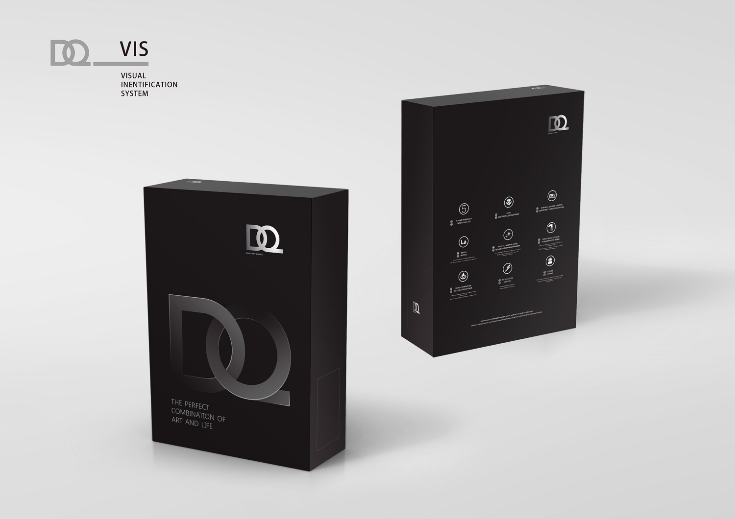 Смеситель для раковины высокий DQ Bonn черный (DA1702005) - фото 2