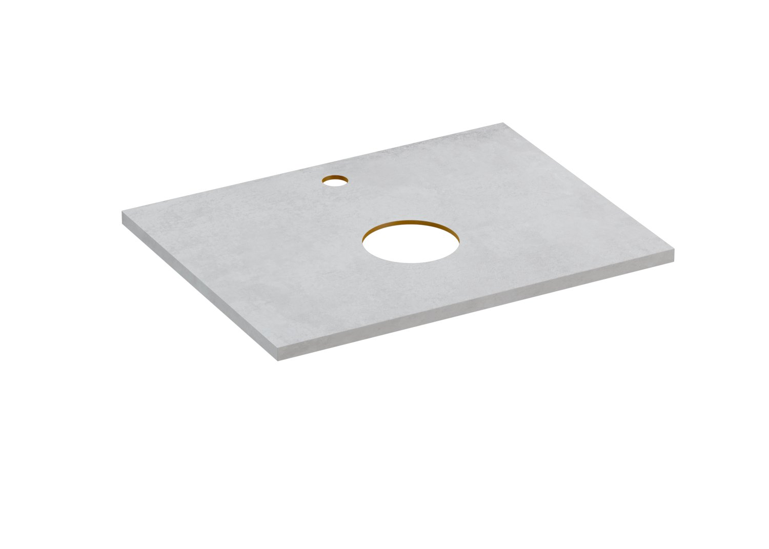 Столешница Cersanit STONE из керамогранита Balance 60x45x2 серый матовый (64185) - фото 1