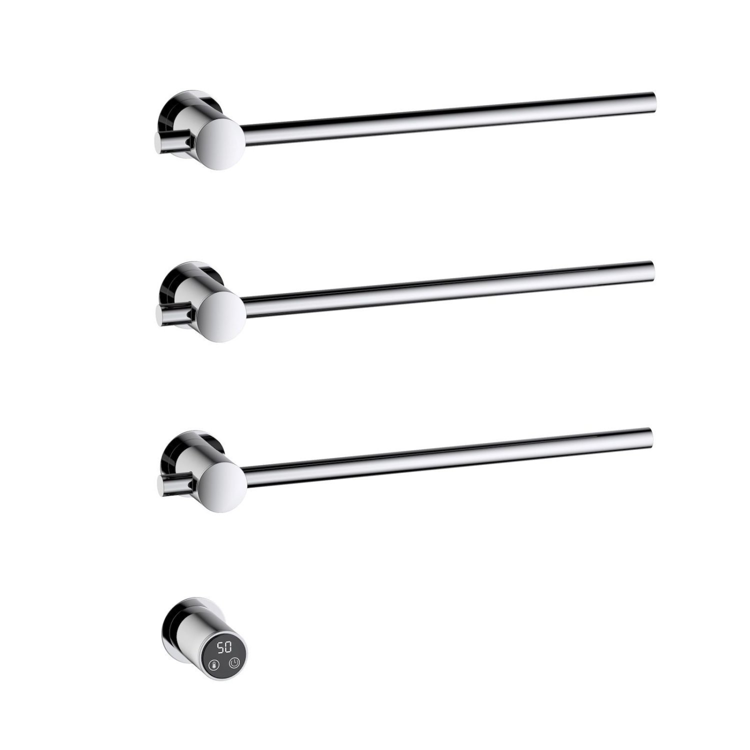 Полотенцесушитель электрический, встроенный Timo Saona хром (030/00SM) - фото 1