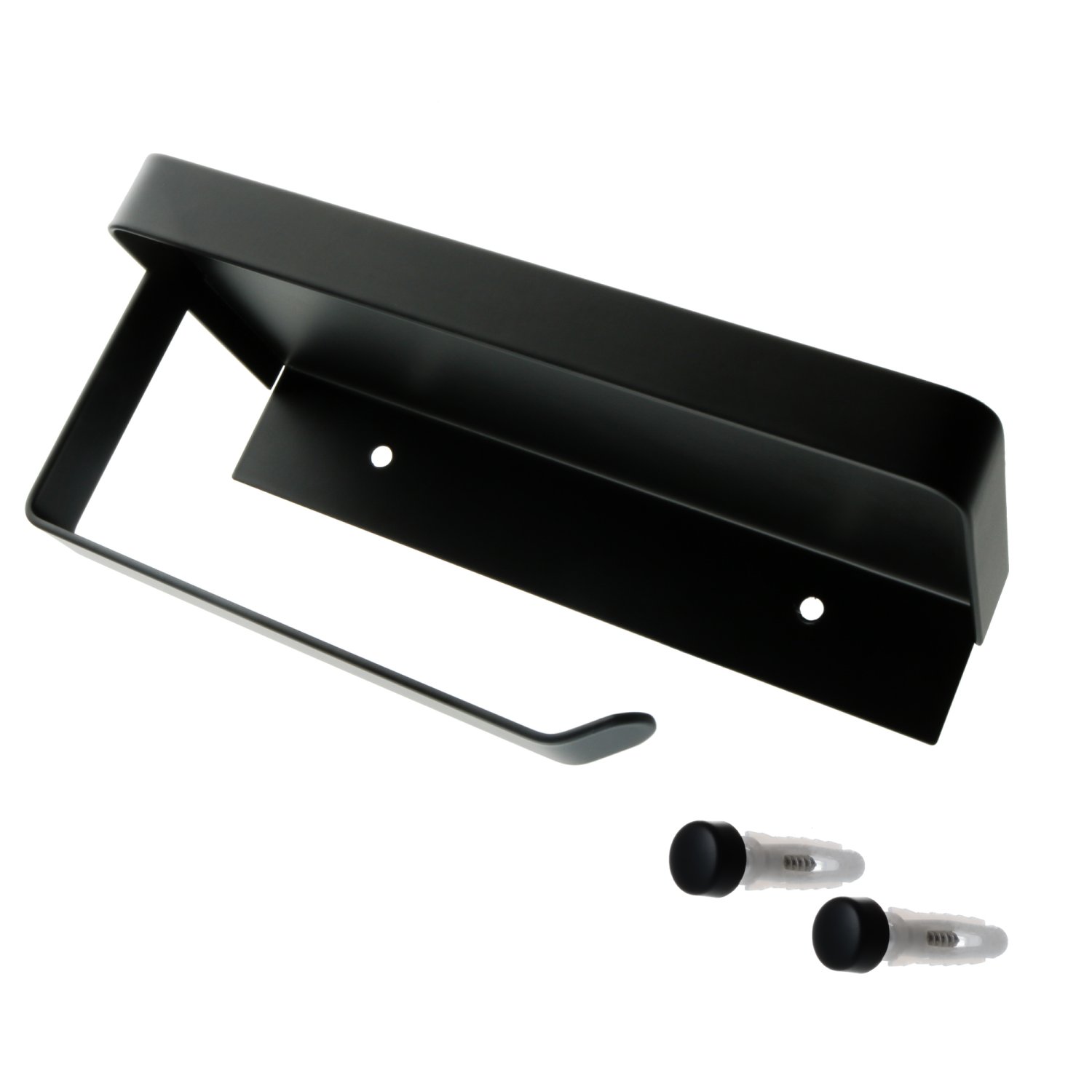 Бумагодержатель с полкой для телефона черный Fixsen Hotel (FX-31011B) - фото 2