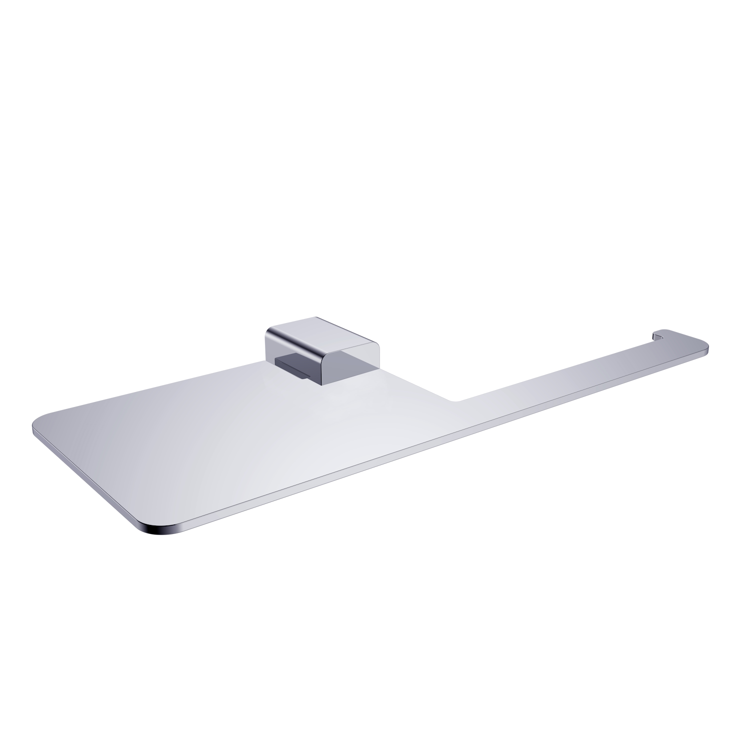 Держатель для туалетной бумаги Raglo с полкой, хром (R301.03) - фото 1