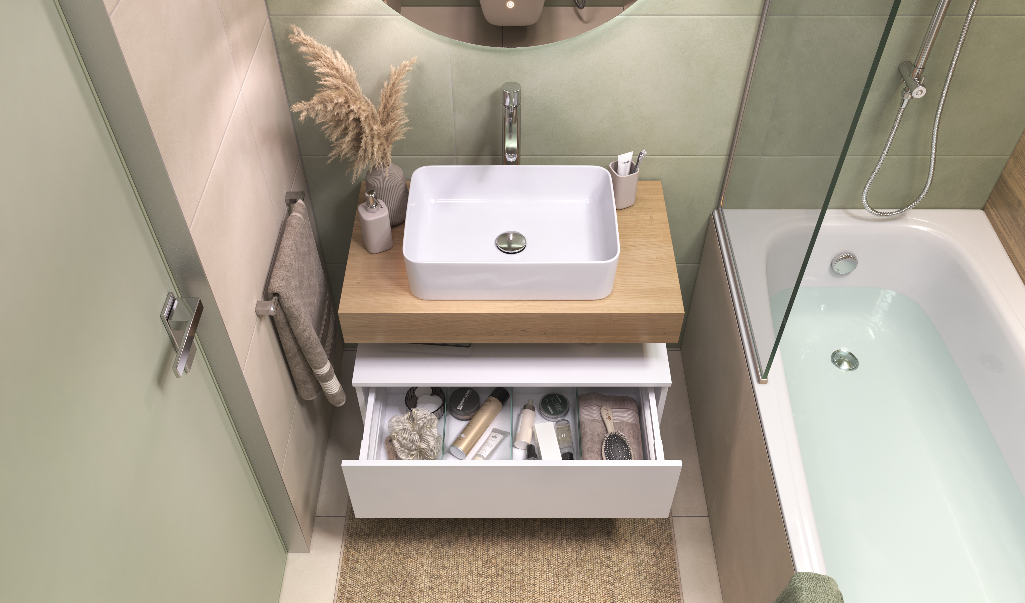 Столешница Velvex Unit 80, дуб французский (st.UNI.80-67) Столешница Velvex Unit 80, дуб французский (st.UNI.80-67) - фото 2