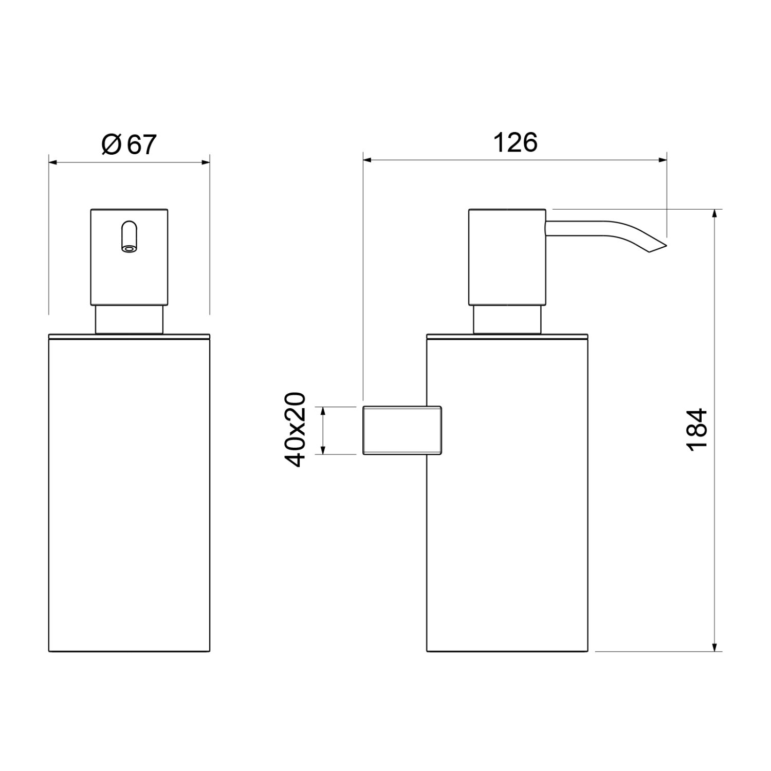 Дозатор Timo Luiro хром (18639/00) - фото 2