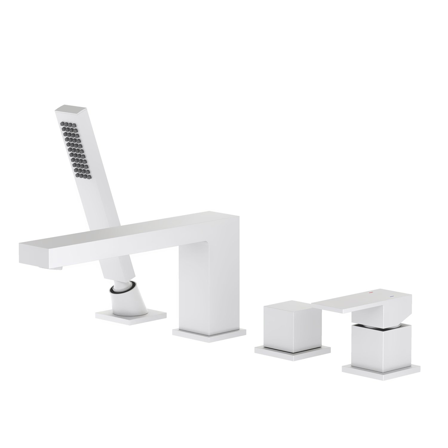 Смеситель для ванны с душем, врезной Timo Selene белый матовый (2130/16Y) - фото 1