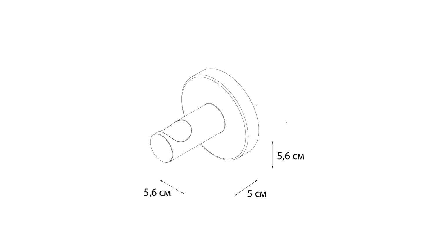 Крючок одинарный Fixsen Hotel (FX-31005B) - фото 3