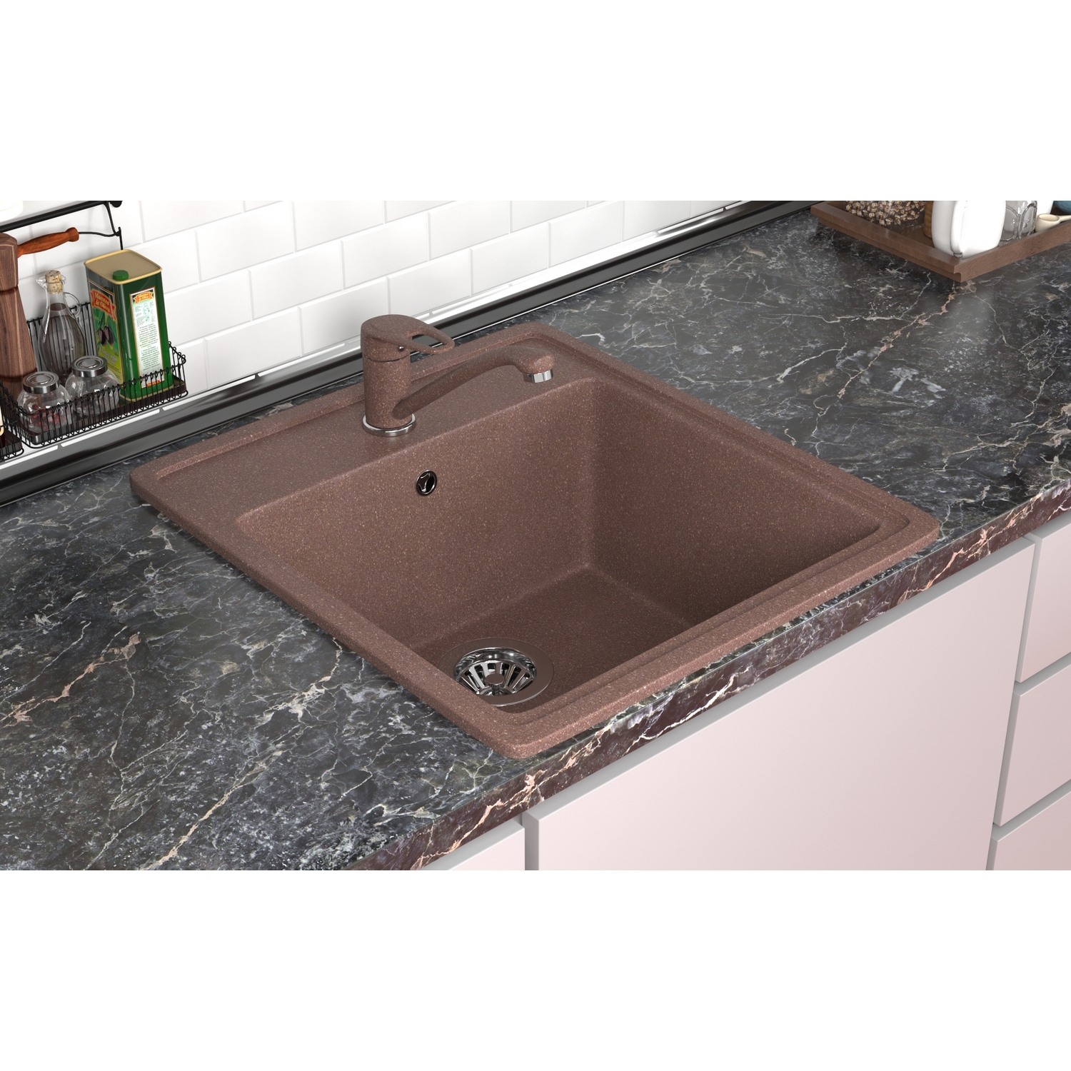 Мойка MIXLINE ML-GMS10 СТАНДАРТ прямоугольная, терракот (307), 460*505*190мм (551129) Мойка MIXLINE ML-GMS10 СТАНДАРТ прямоугольная, терракот (307), 460*505*190мм (551129) - фото 3