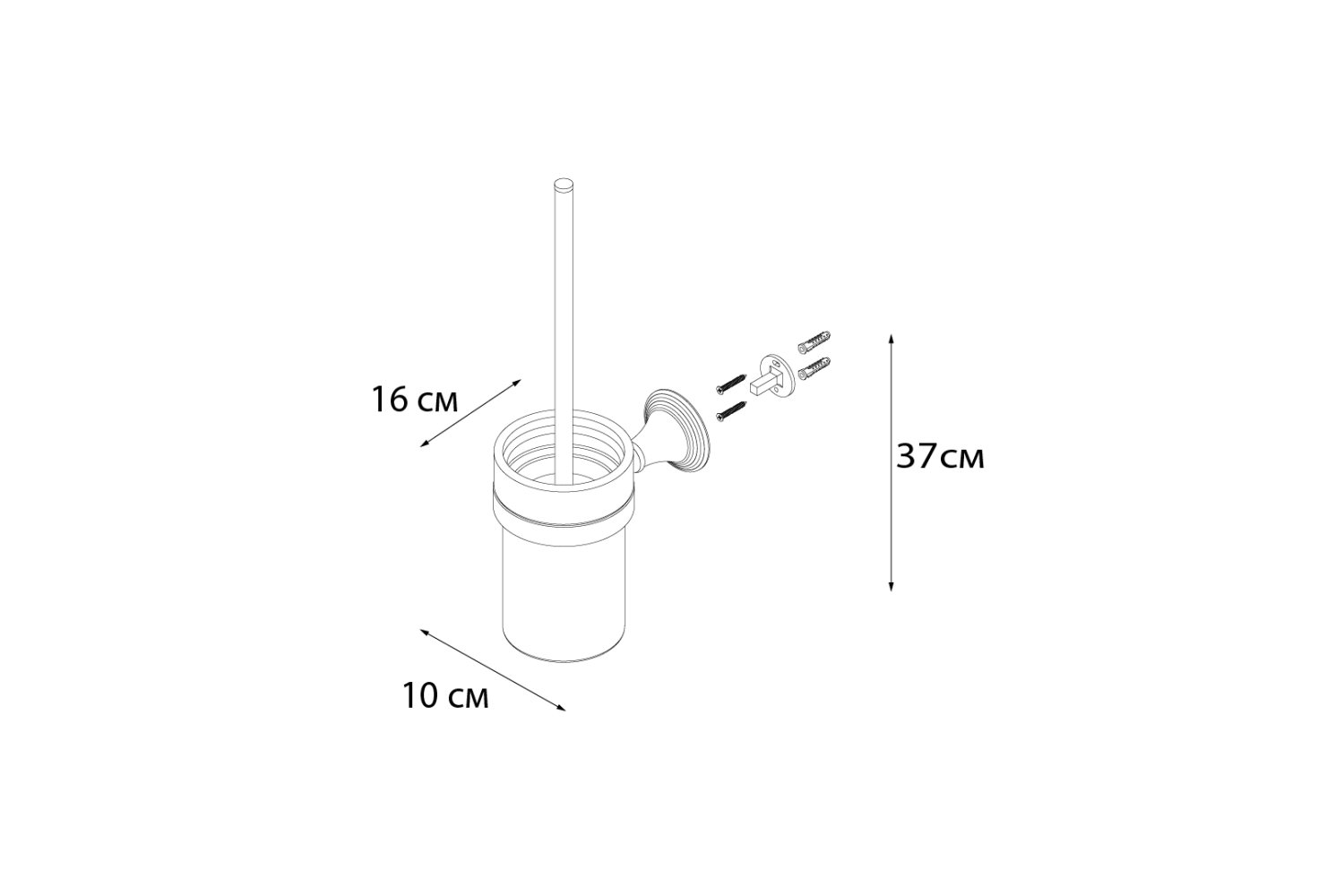 Ерш для туалета FIXSEN Best (FX-71613) - фото 3