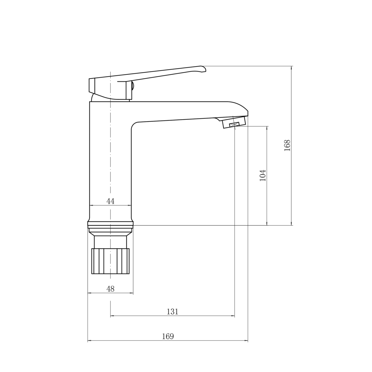 Смеситель для умывальника Plstart белый (PL1013-8) - фото 3
