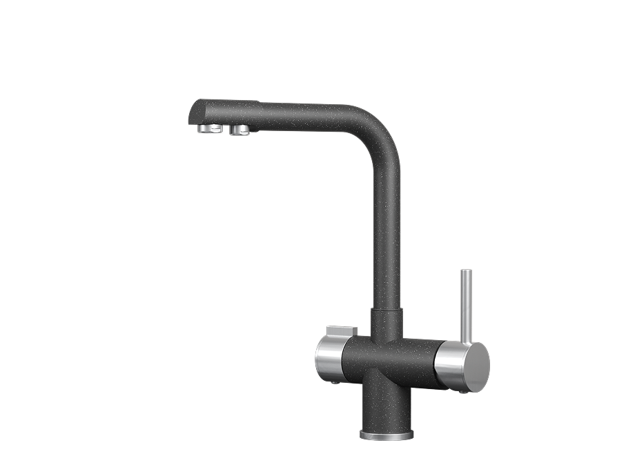 Смеситель для кухни GRANULA (5008, ЧЁРНЫЙ) - фото 1
