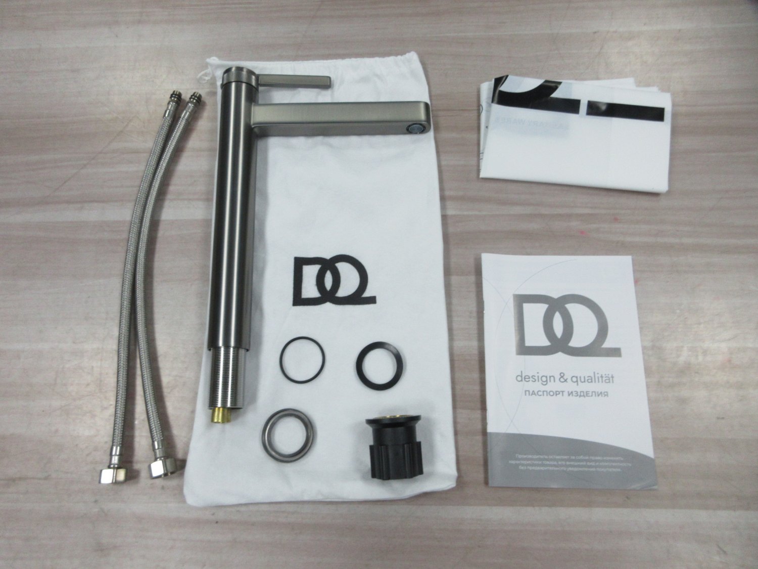 Смеситель для раковины высокий DQ Bonn графит (DA1702006) - фото 4