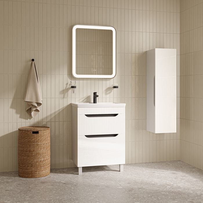 Тумба с умывальником, напольная, 60 см, белый, Ray, IDDIS, RAY60WFi95K - фото 2