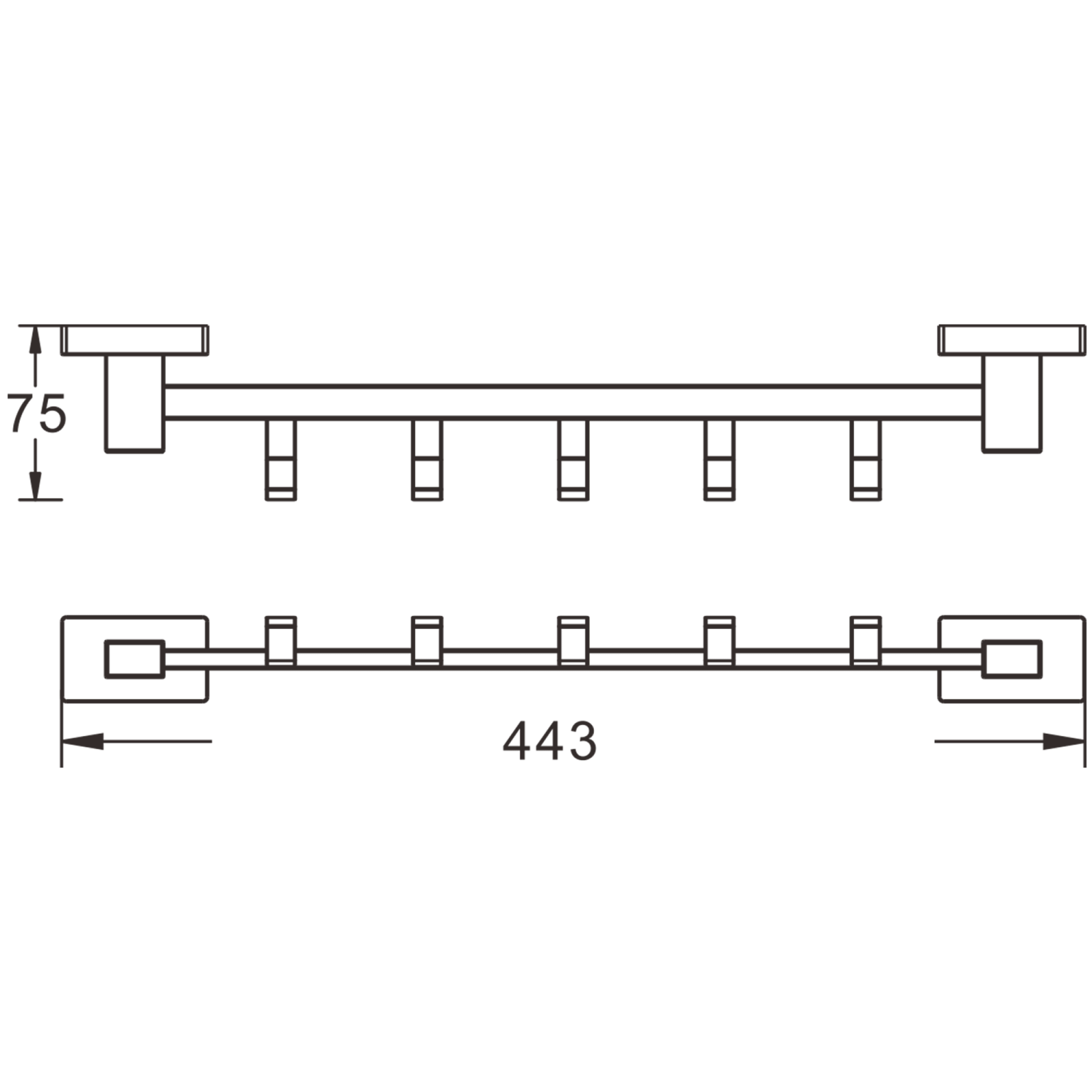 Полка для полотенец BELZ (B90324) - фото 2