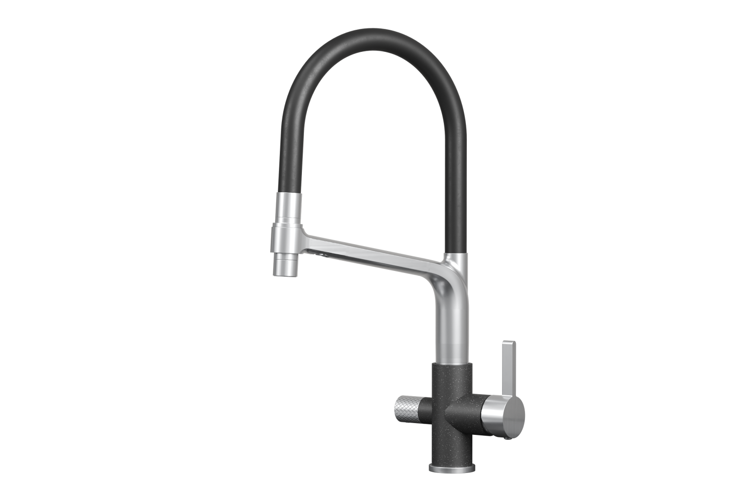 Смеситель для кухни GRANULA (5083, ЧЁРНЫЙ) - фото 1