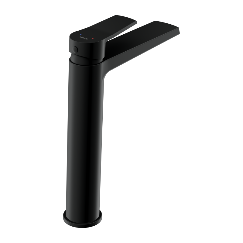 Смеситель для раковины CERSANIT CITY высокий однорычажный черный (68397) - фото 2