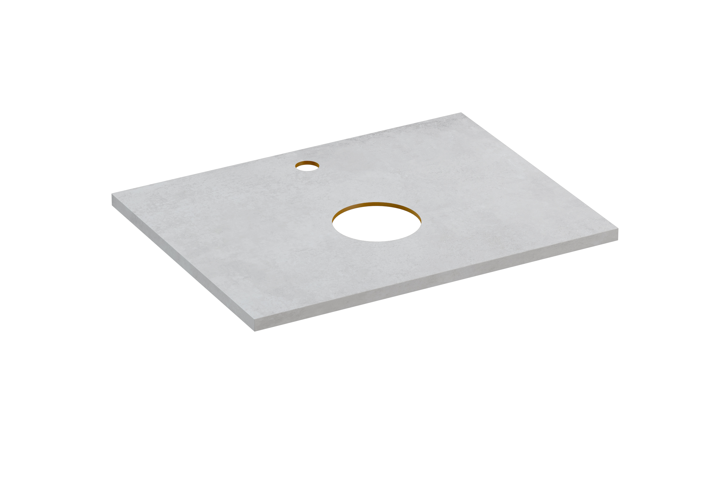 Столешница Cersanit STONE из керамогранита Balance 60x45x2 серый матовый (64185) - фото 1