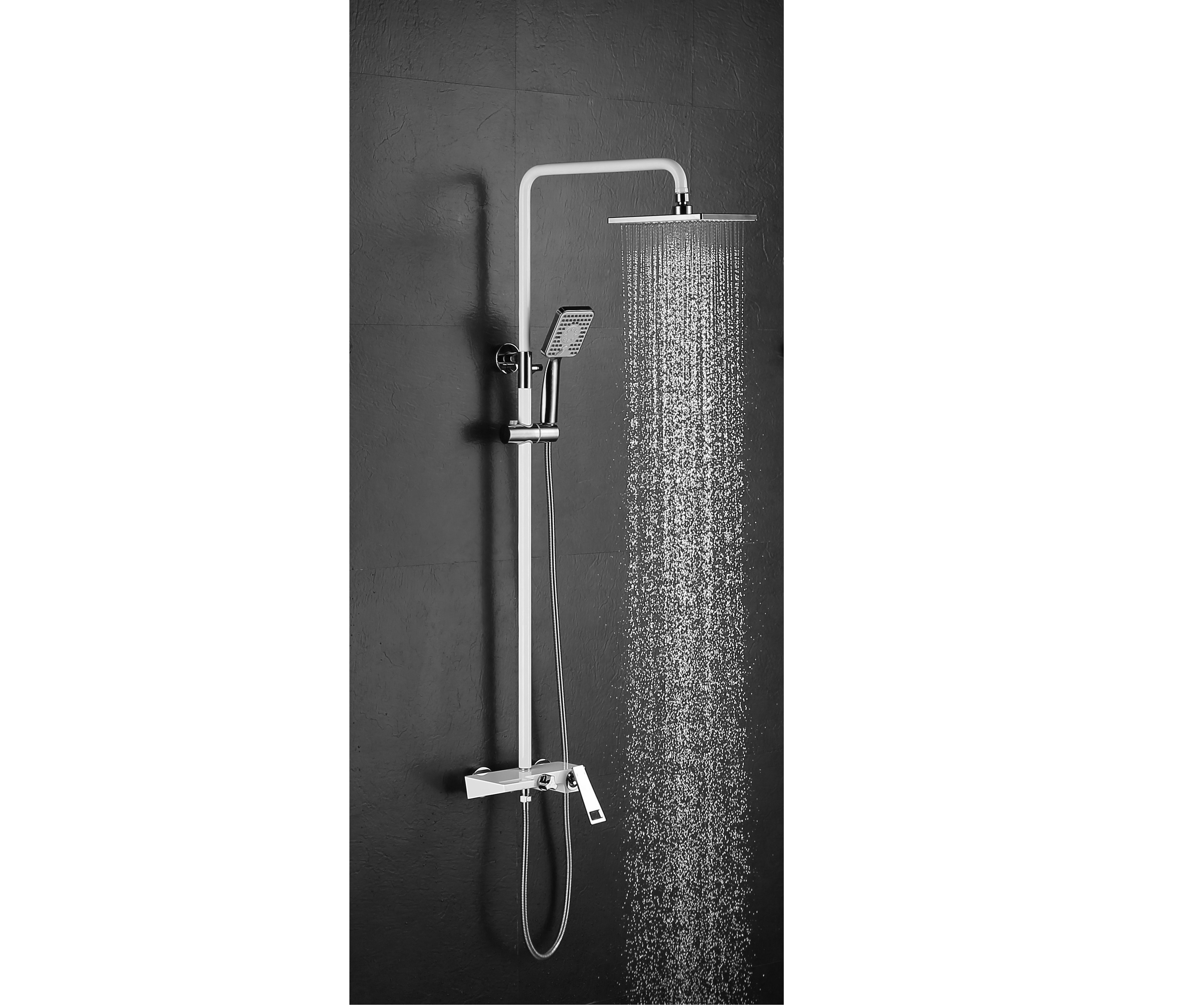 Душевой гарнитур (белый/хром) Bronze de Luxe QUADRO (LT919WC) Душевой гарнитур (белый/хром) Bronze de Luxe QUADRO (LT919WC)