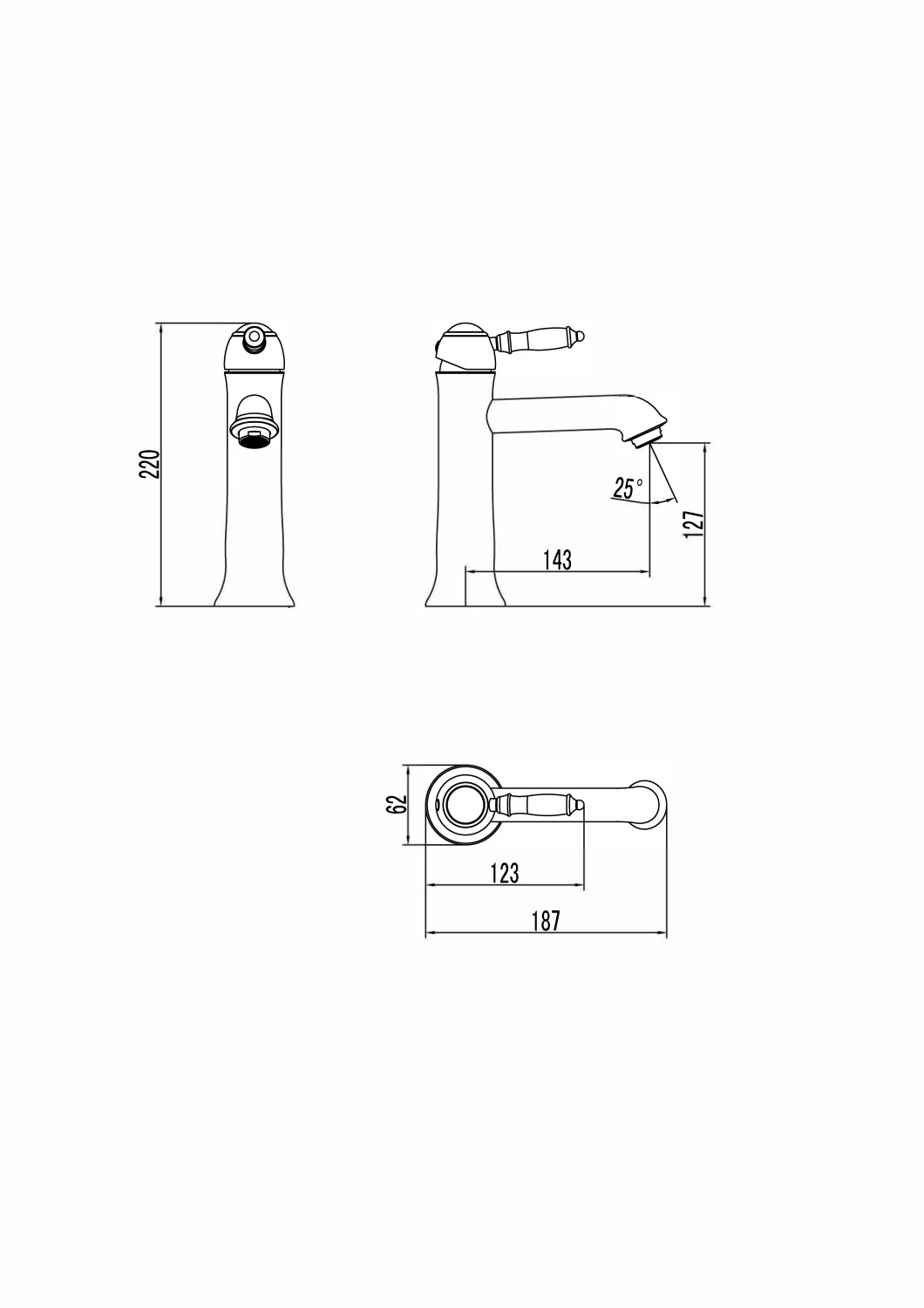 Смеситель для раковины Lemark Villa (LM4837B) - фото 3