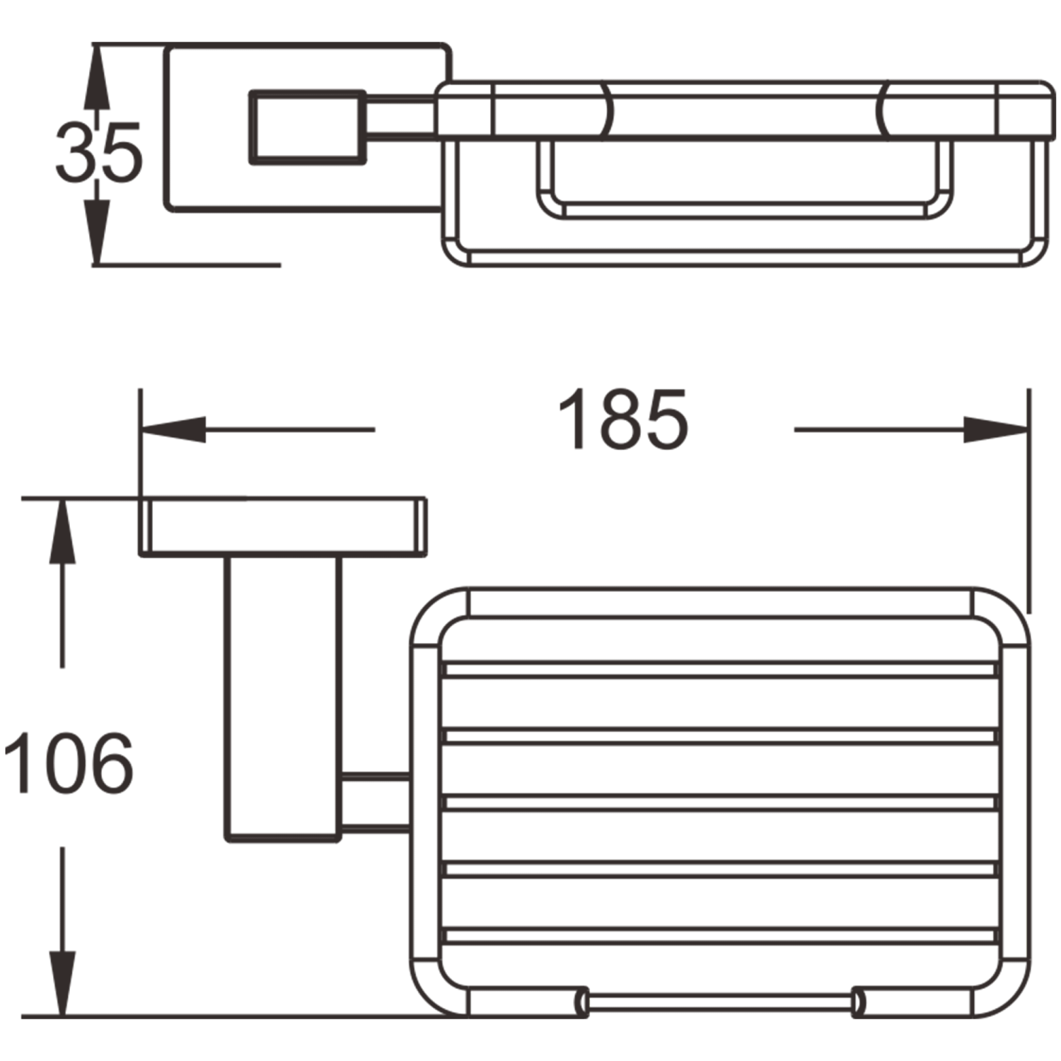 Мыльница металлическая BELZ (B90302-1) - фото 2