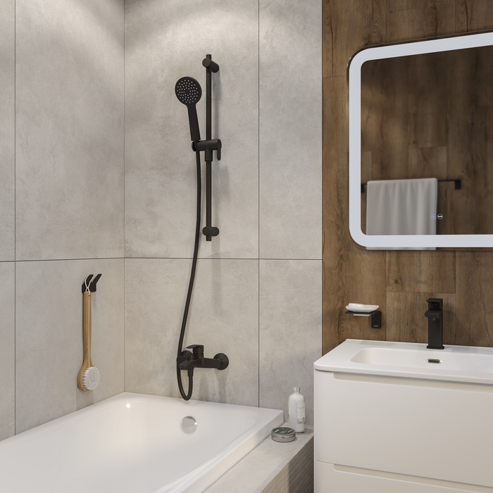 Шланг для душа, черный матовый, силиконовый, 2.0м, Optima Home, IDDIS (OPH20BLi19) Шланг для душа, черный матовый, силиконовый, 2.0м, Optima Home, IDDIS (OPH20BLi19) - фото 2