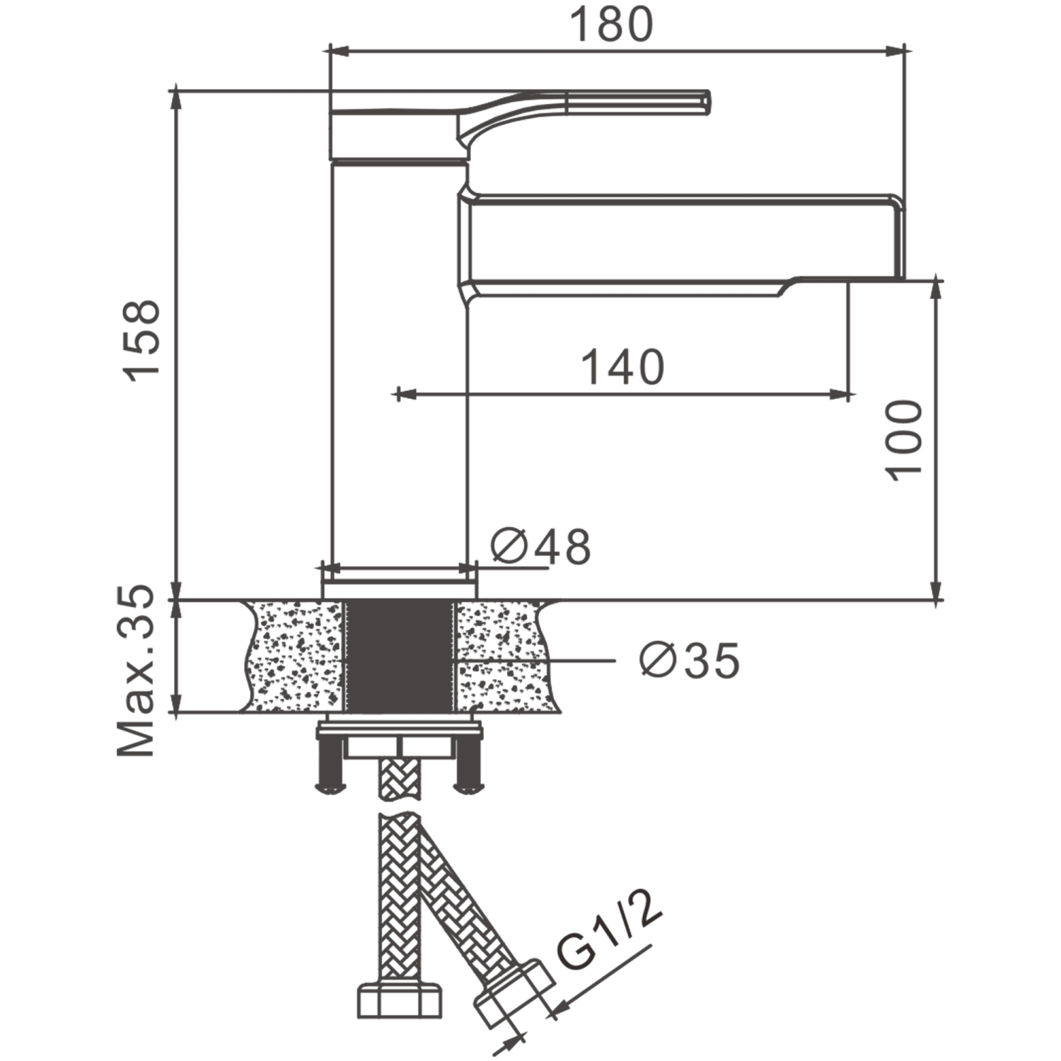 Смеситель для раковины BELZ B612 (B12612) - фото 3