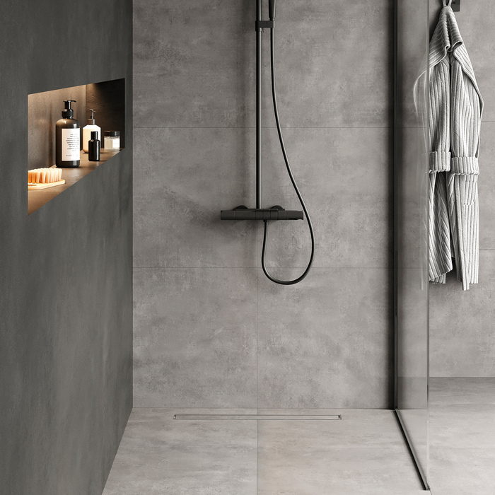 Лоток душевой IDDIS Perfex, сифон 360, комбинированный затвор, двухсторонняя решетка, 700мм, хром (975B7SB00DZ) - фото 5