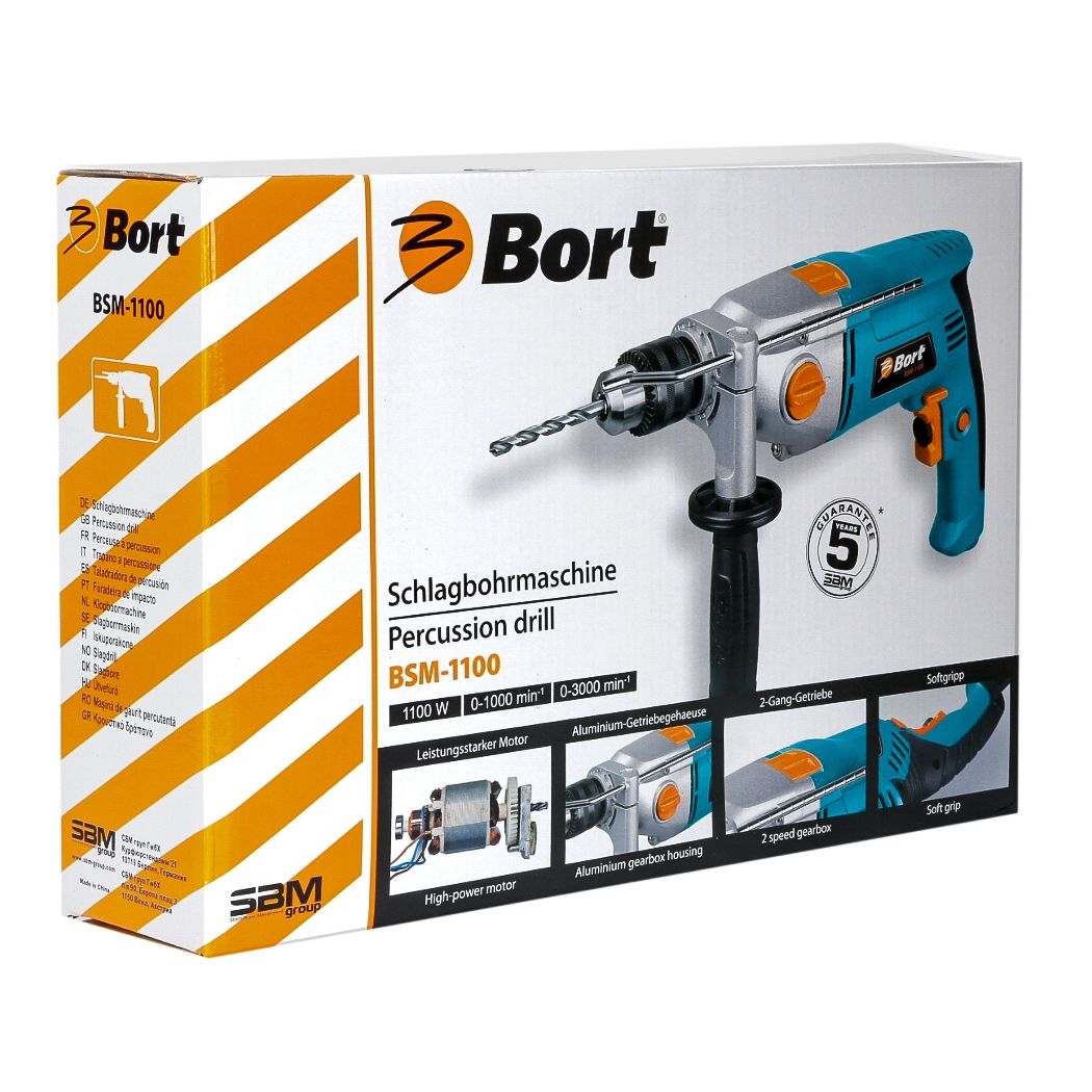 Дрель ударная Bort BSM-1100 (93726959) Дрель ударная Bort BSM-1100 (93726959) - фото 3