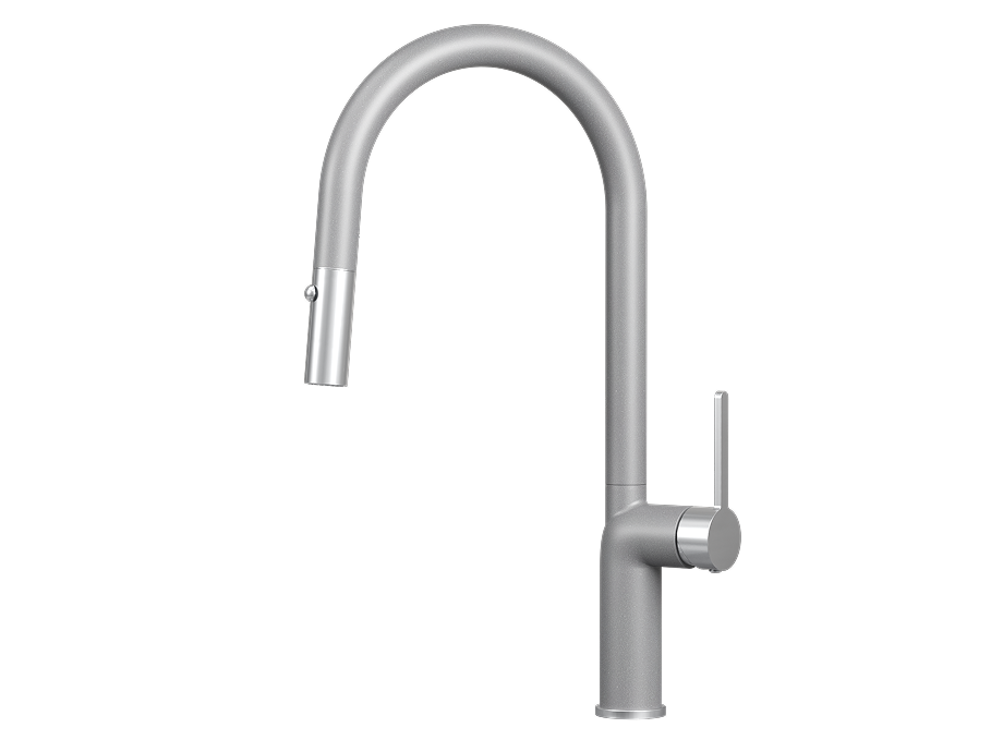 Смеситель для кухни GRANULA (9010, АЛЮМИНИУМ) - фото 1