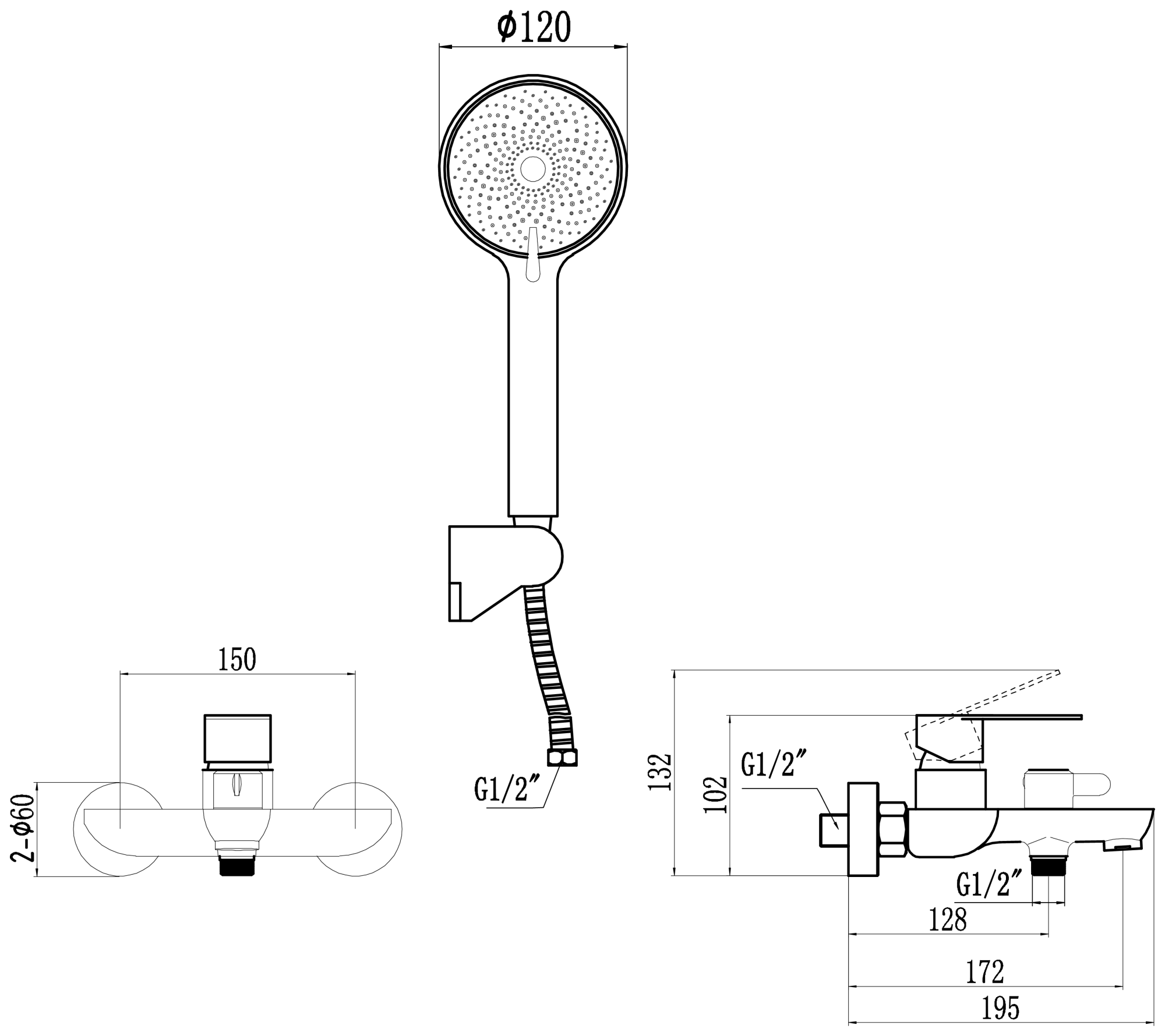 Смеситель для ванны Fmark (FS8803H) - фото 3