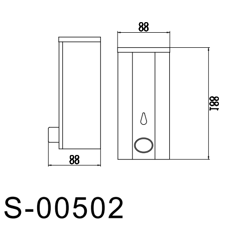 Дозатор для жидкого мыла 0,7 л Savol (S-00502) - фото 3