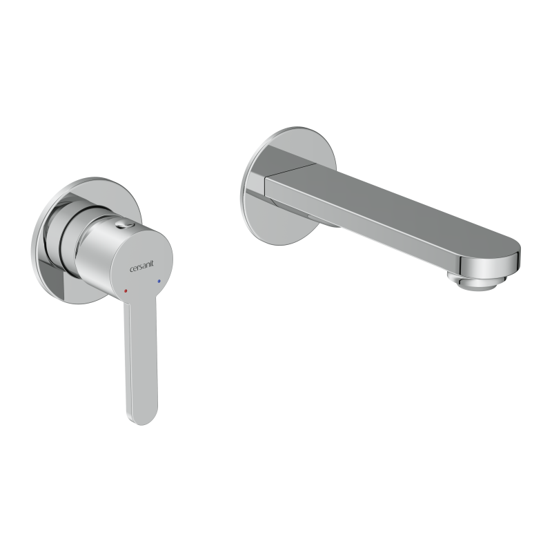 Смеситель для раковины CERSANIT OLIVA встраиваемый однорычажный хром (68975) - фото 1