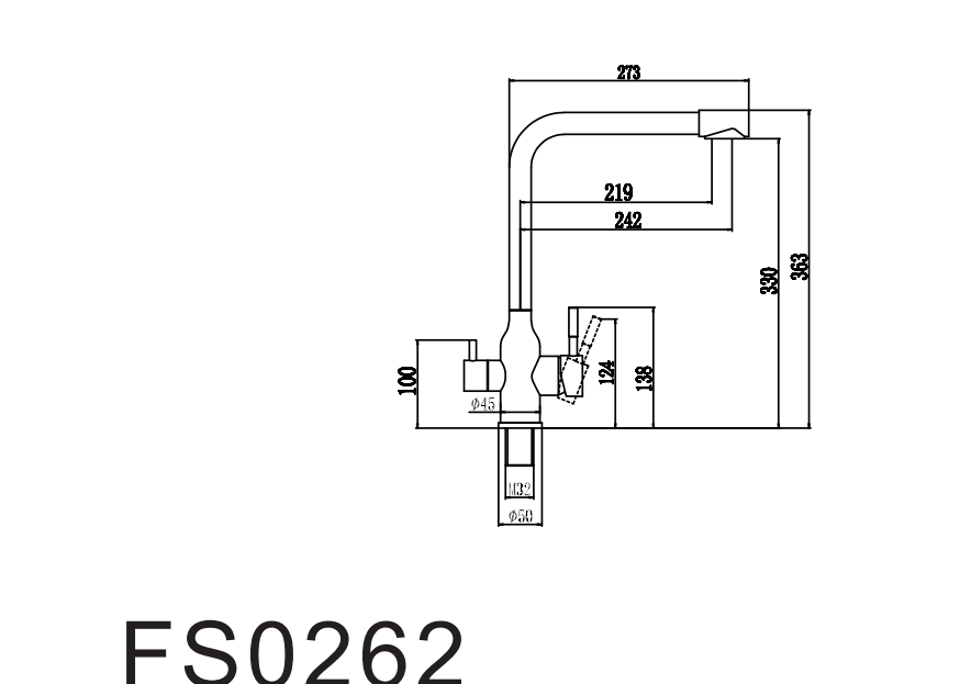 Смеситель для кухонной мойки Fmark под фильтр питьевой воды (FS0262) - фото 2