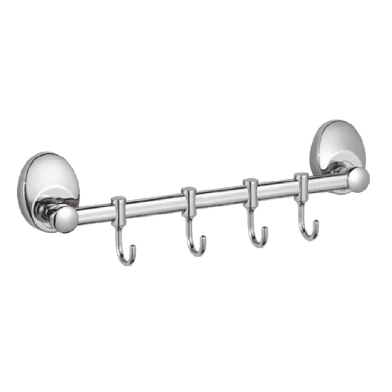 Планка с крючками для полотенец Haiba хром (HB1615-4)