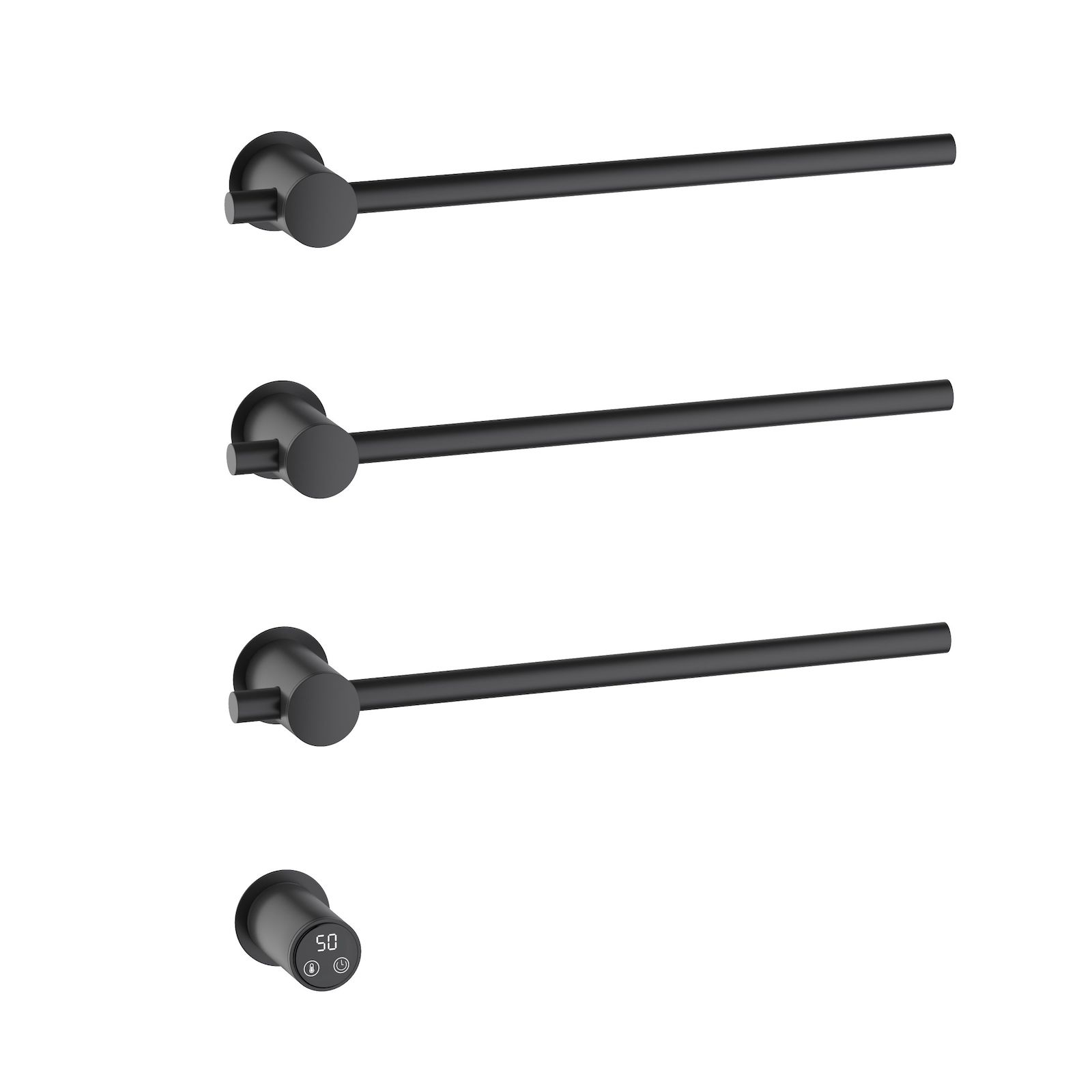 Полотенцесушитель электрический, встроенный Timo Saona черный (030/03SM) - фото 1