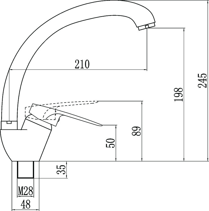Смеситель для кухонной мойки Fmark (FM4104H) - фото 2