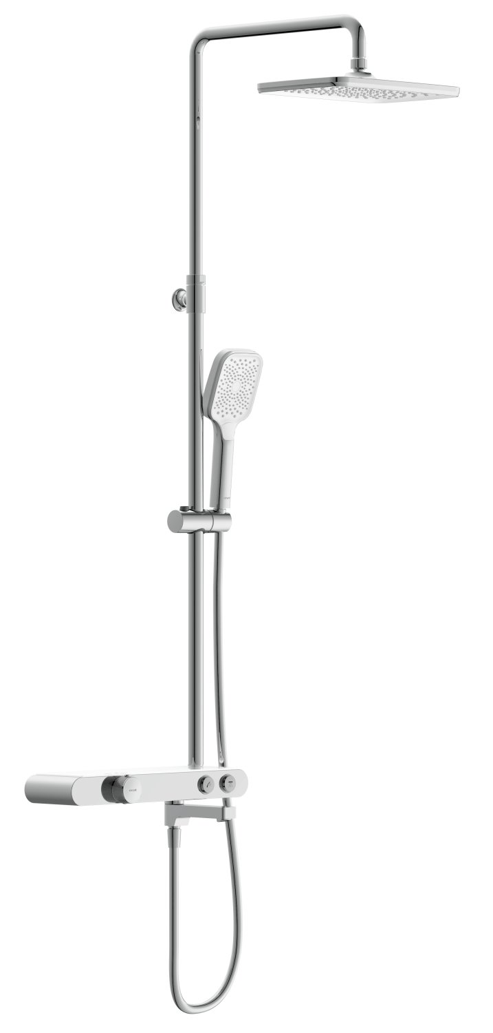 Душевая система Cersanit VIVO термостатическая с кнопочным управлением (64529) - фото 1
