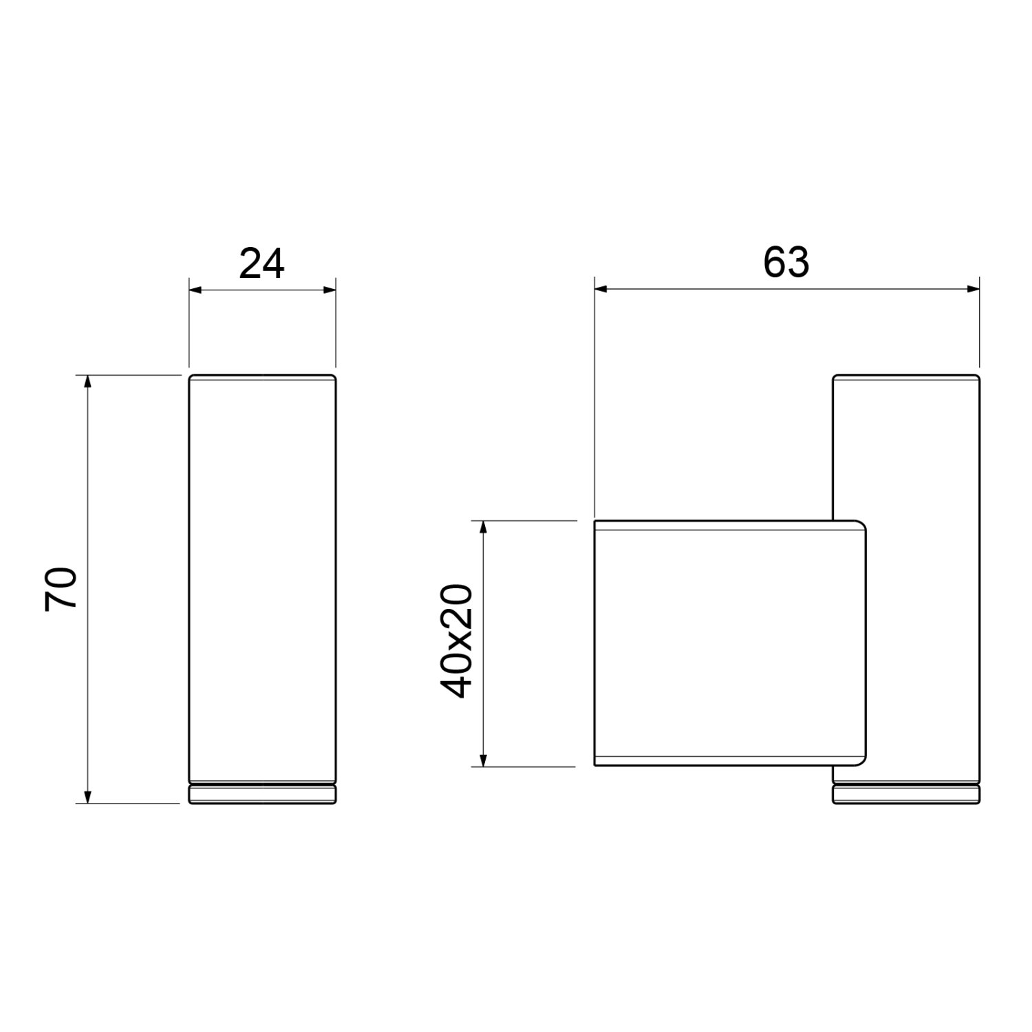 Крючок Timo Luiro черный (18511/03) - фото 2