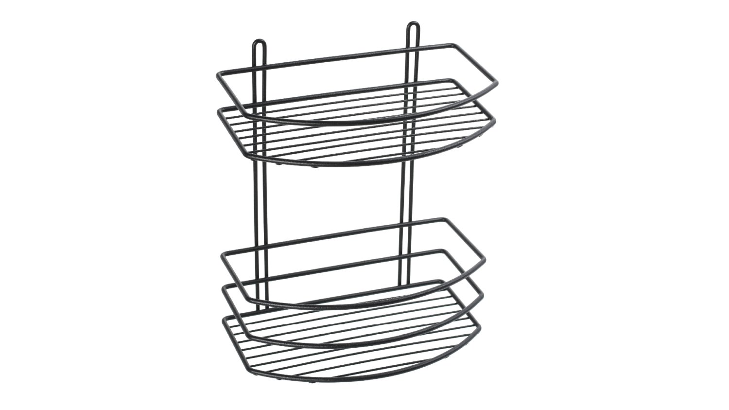 Полка Fixsen овальная двухэтажная черная (FX-720B-2) - фото 1