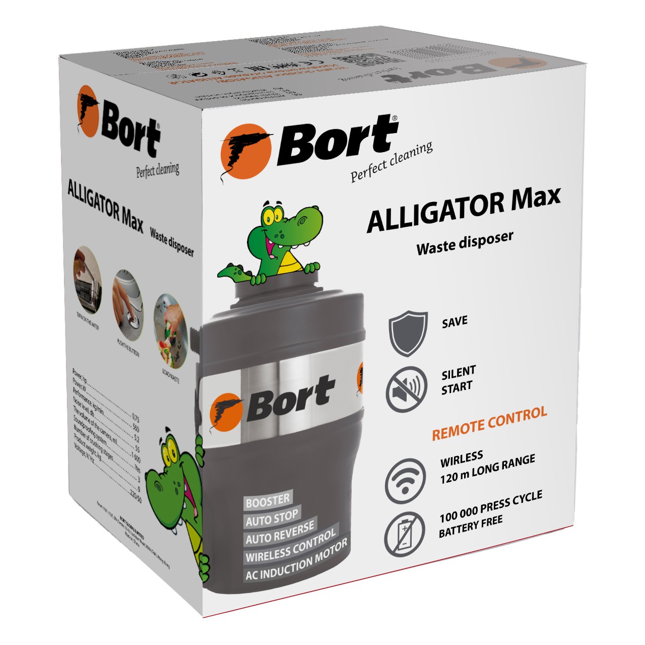 Измельчитель пищевых отходов Bort Alligator Max (93410778) - фото 6