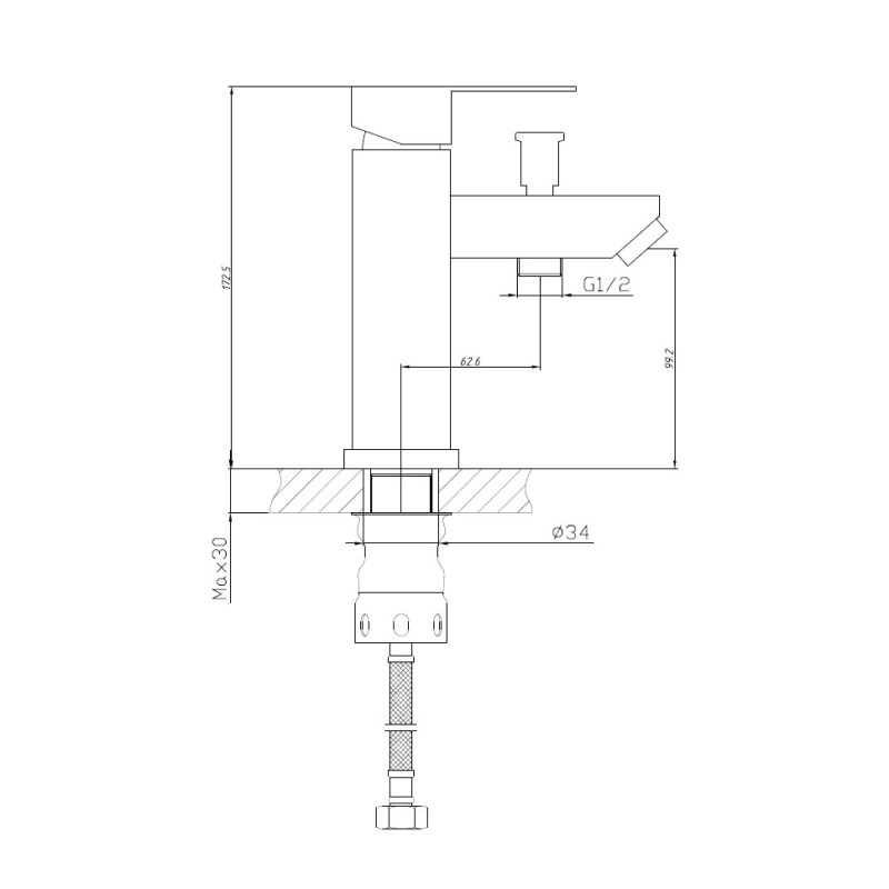 Смеситель для раковины с гигиеническим душем Haiba (HB12801) - фото 2