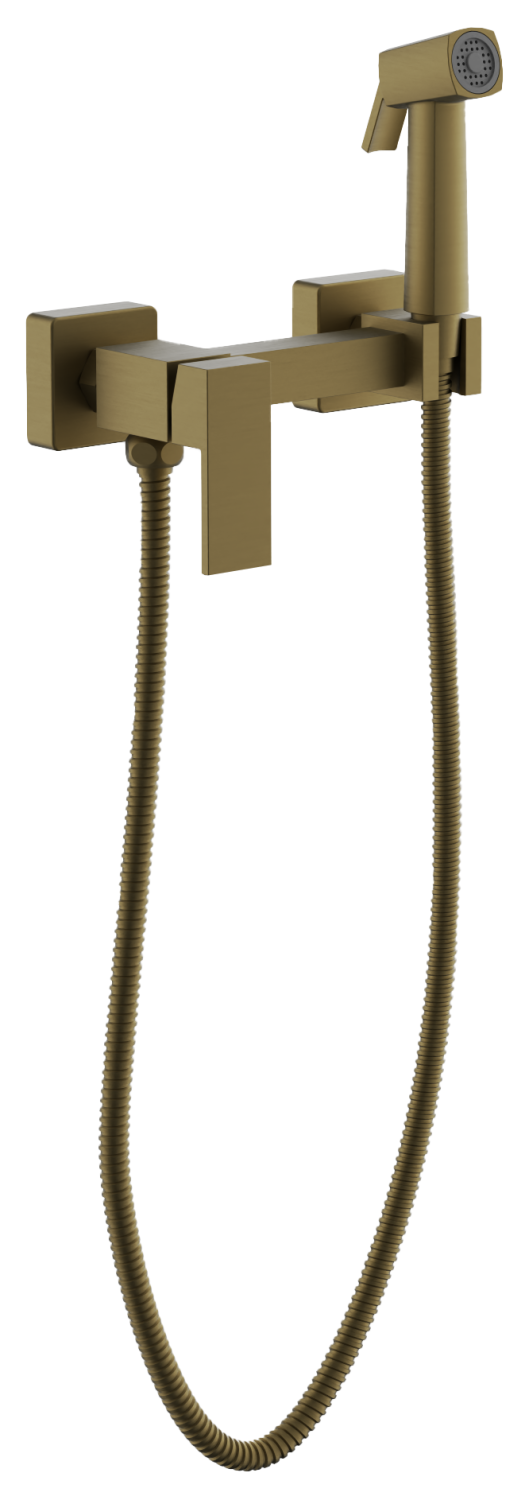 Смеситель BELZ с гигиенической лейкой золотой (B55806-5) - фото 1