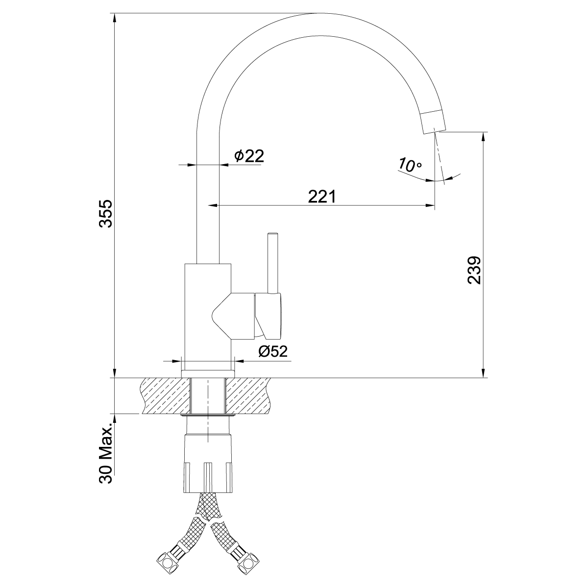 Смеситель для кухонной мойки Lemark Expert (LM5078S) - фото 2