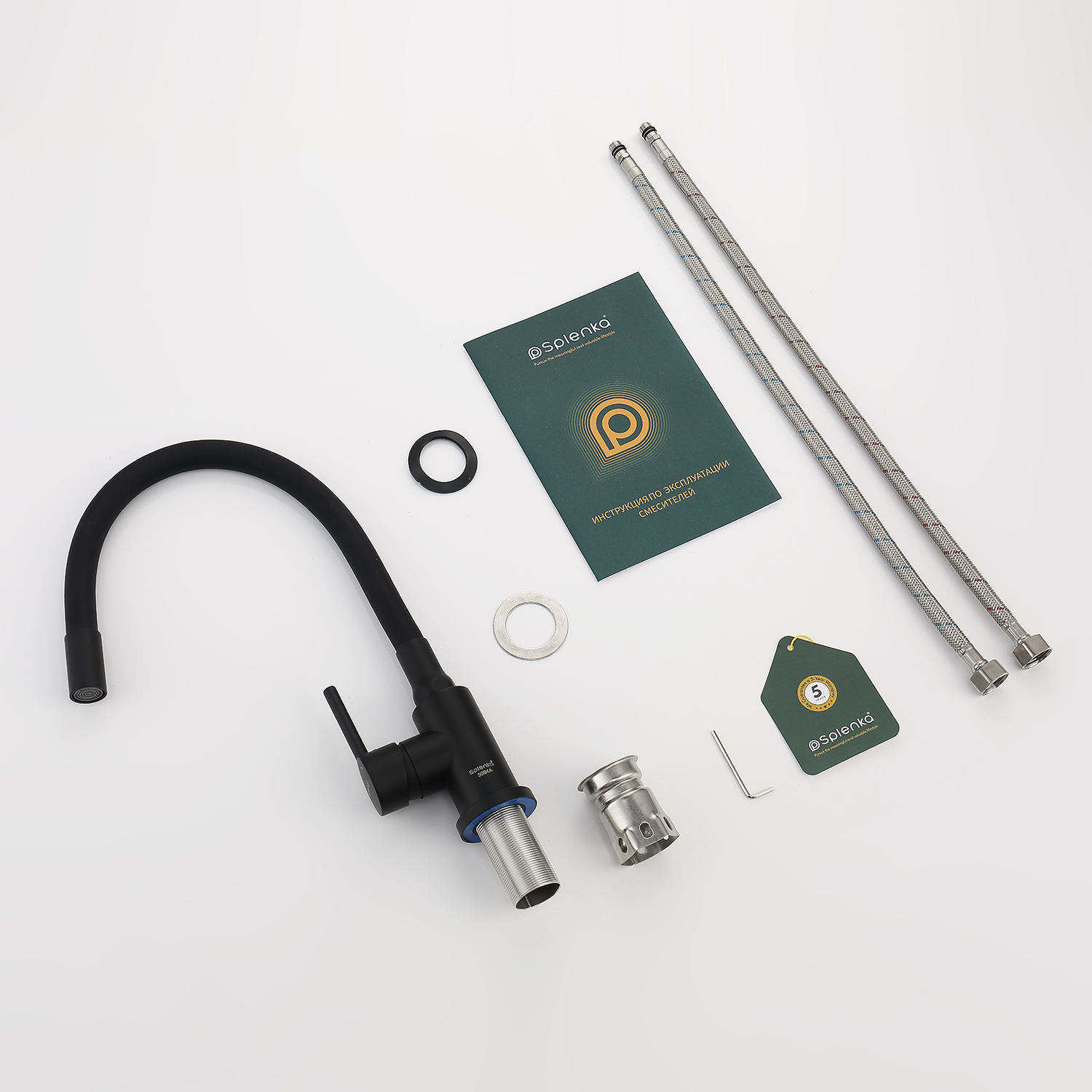 Смеситель Splenka для кухни с гибким изливом (S201.4406.06) - фото 8