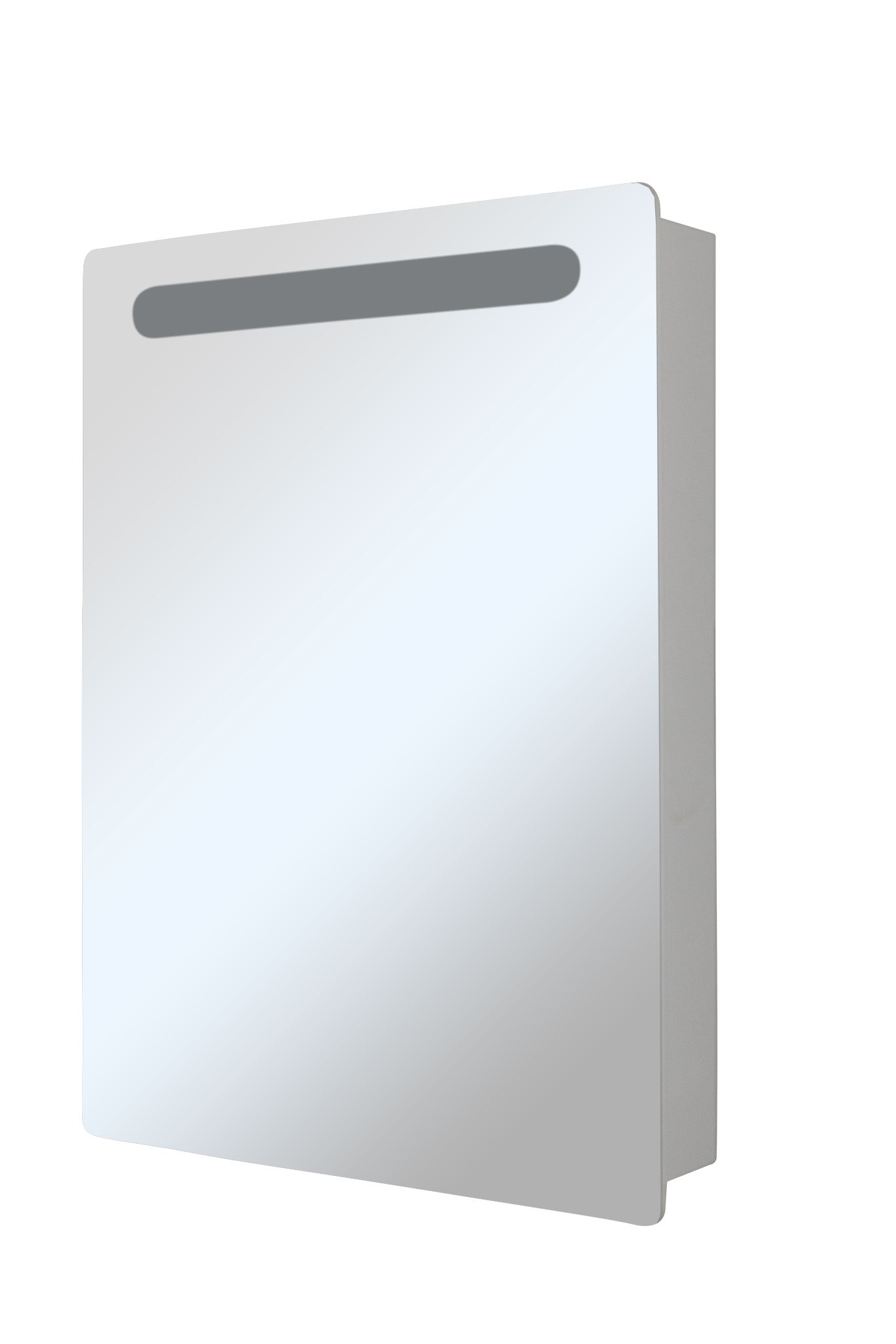 Зеркало-шкаф с подсветкой MIXLINE Стив-60 белый правый (536803) - фото 1