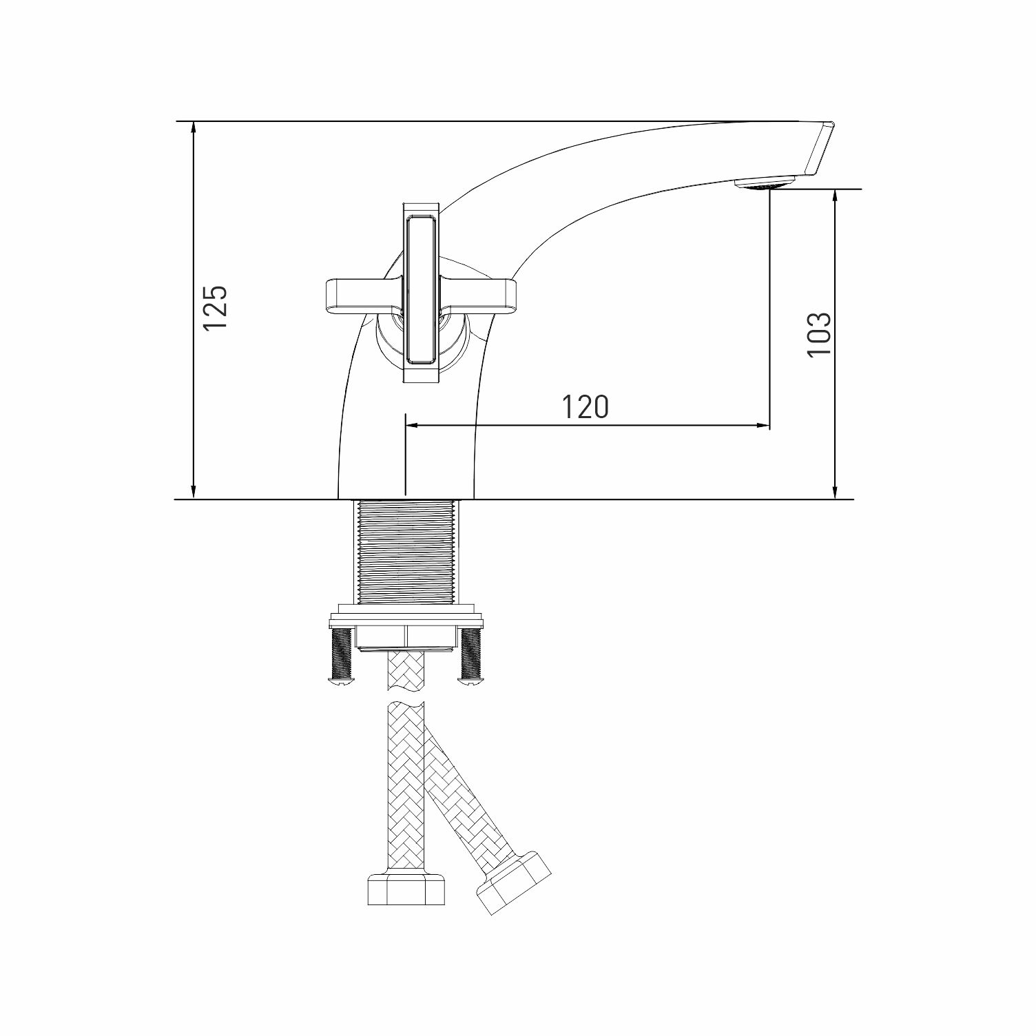Смеситель для раковины MIXLINE ML38-04 "Graphite" 1/2 кер. графит (553896) Смеситель для раковины MIXLINE ML38-04 "Graphite" 1/2 кер. графит (553896) - фото 5