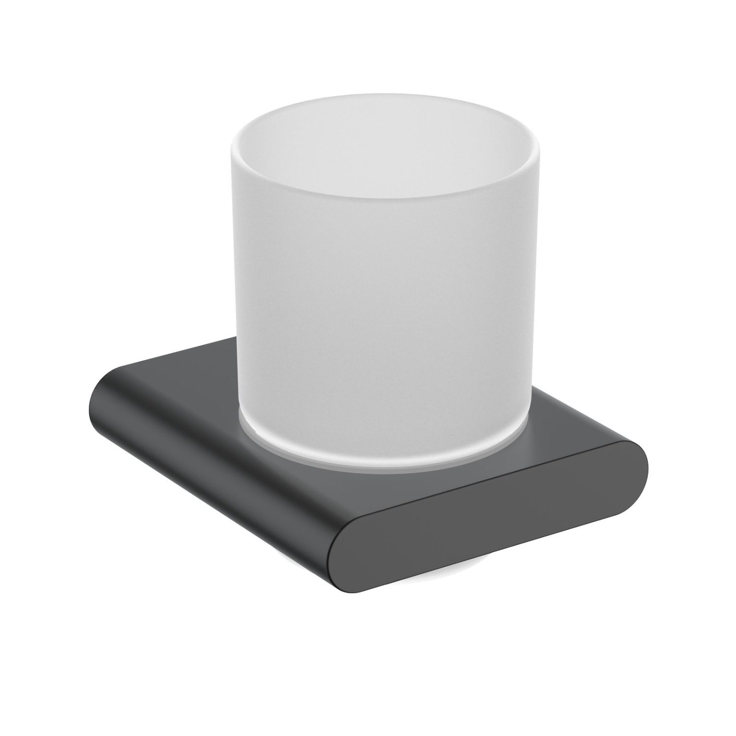 Стакан для зубных щеток Timo Luiro черный матовый (18432/03) - фото 1