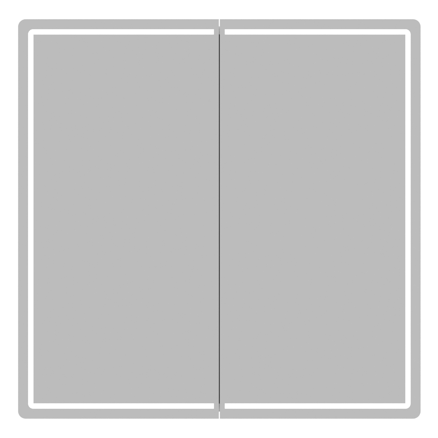 Зеркальный шкаф MIXLINE "ВЕКТОР" 800*800 (554818)