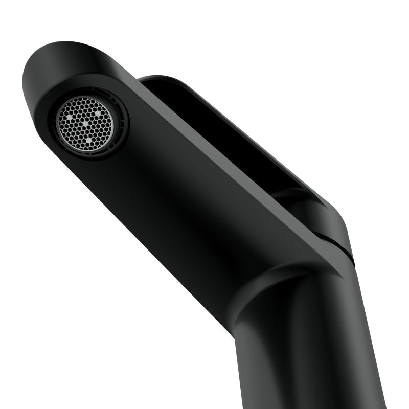 Смеситель для раковины CERSANIT LARA средний однорычажный черный (68152) - фото 3