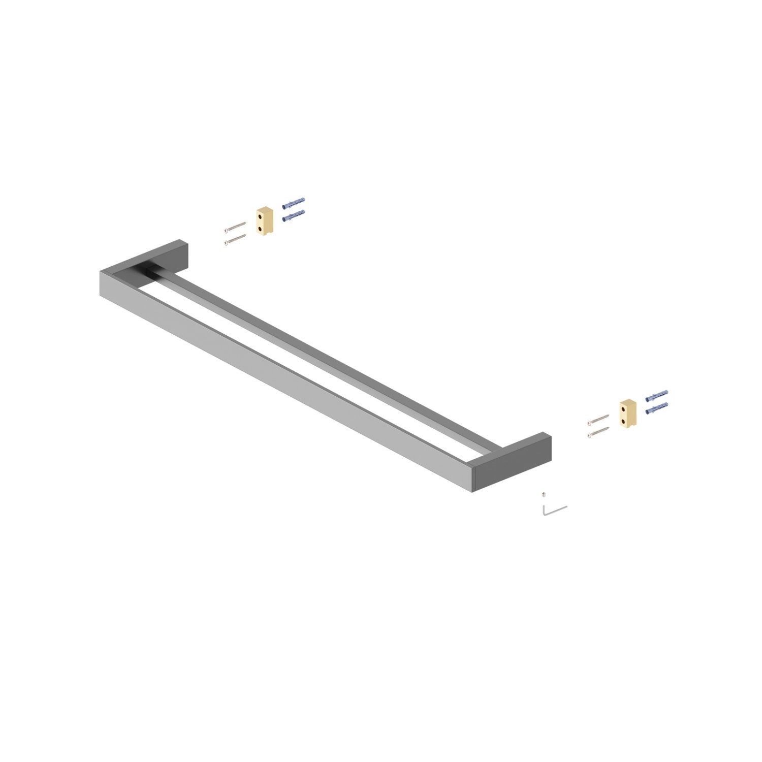 Полотенцедержатель двойной Timo Petruma черное золото (15256/18) - фото 2
