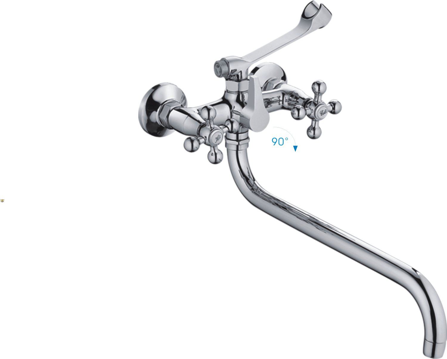 Смеситель для ванны Cron хром (CN2619-3) - фото 1