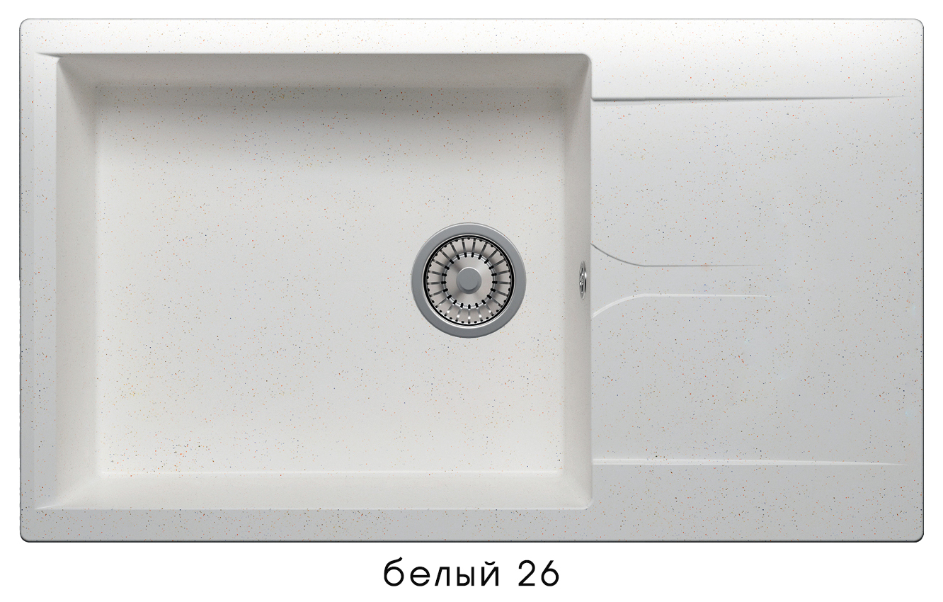 Кухонная мойка POLYGRAN Gals-862 (GALS-862 Белая №26)